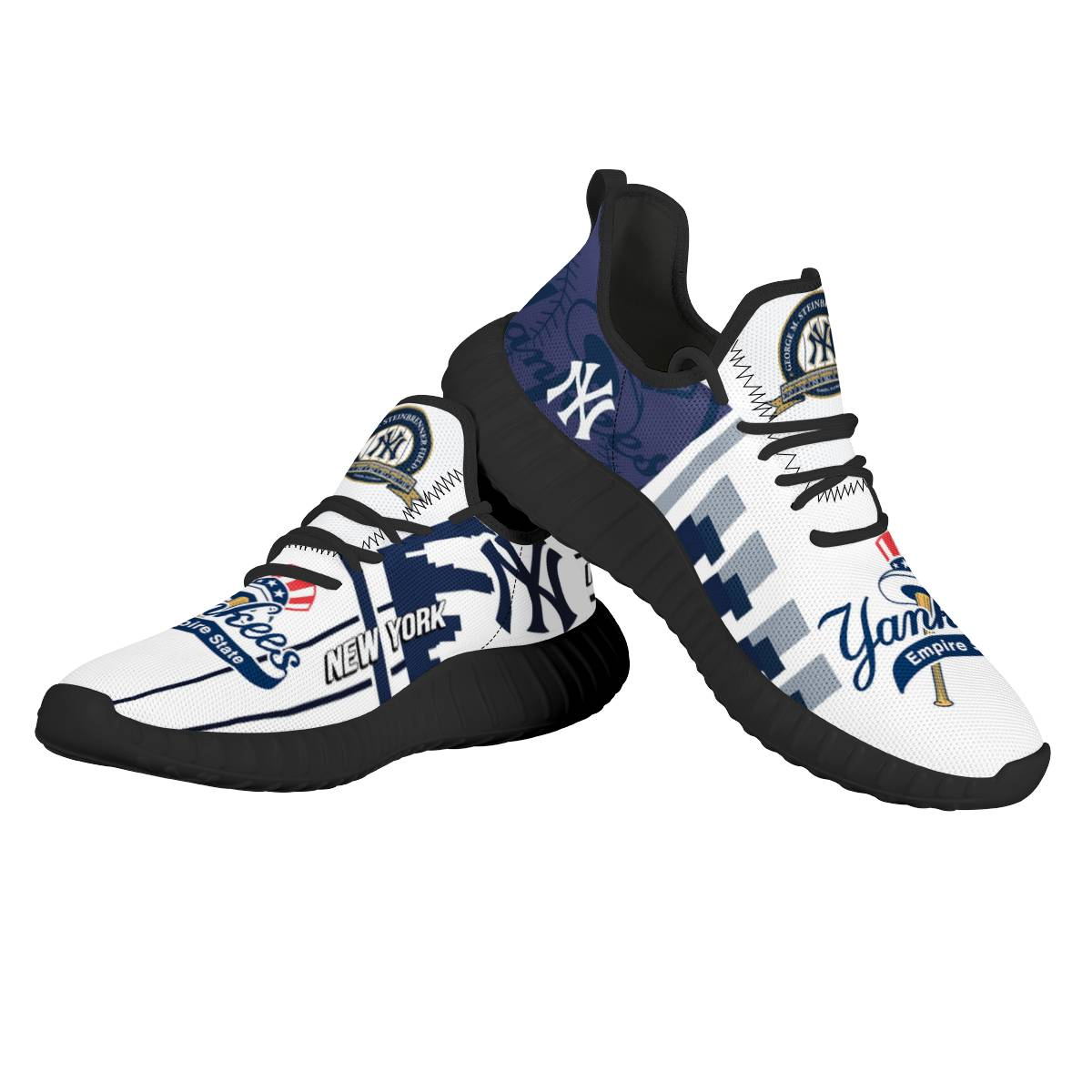 Women's New York Yankees Mesh Knit Sneakers/Shoes 003
